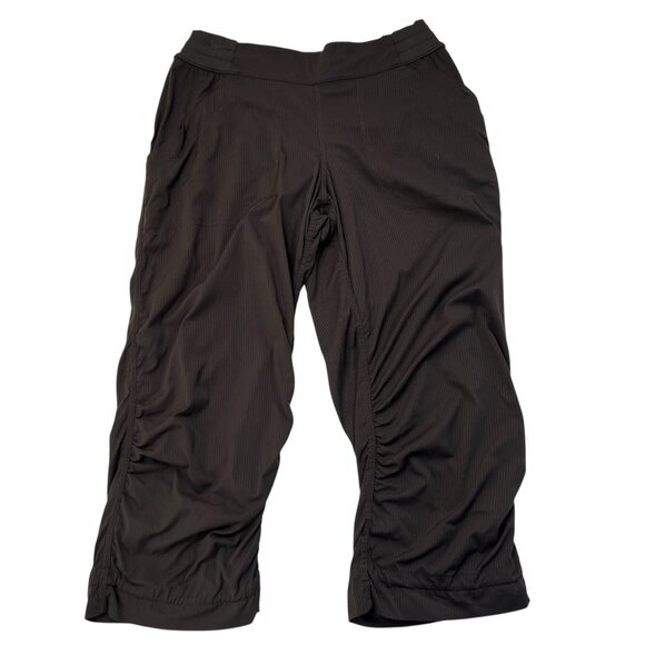 Lululemon Original Vintage Dance Studio Crops Dark Brown Size 6 - Picture 1 of 7